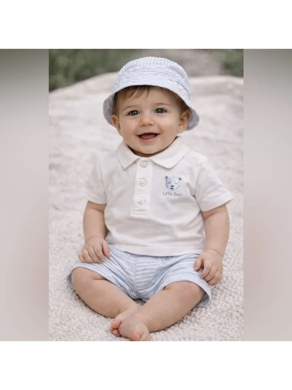 Shirt, shorts and bucket hat Matching set